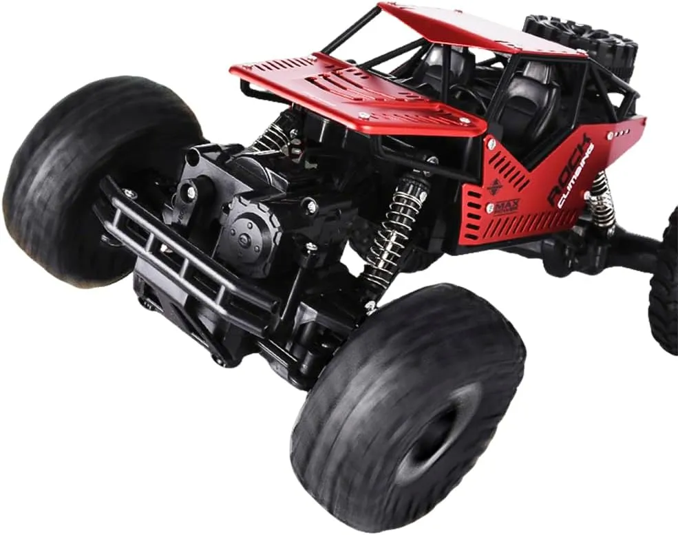 RC Rock Climber Chassis, 310mm Wheelbase with Wheel for Axial SCX10 90046 - Durable Alloy Frame, Shock Absorbers, Fits 1/10 Scale RC Car Models