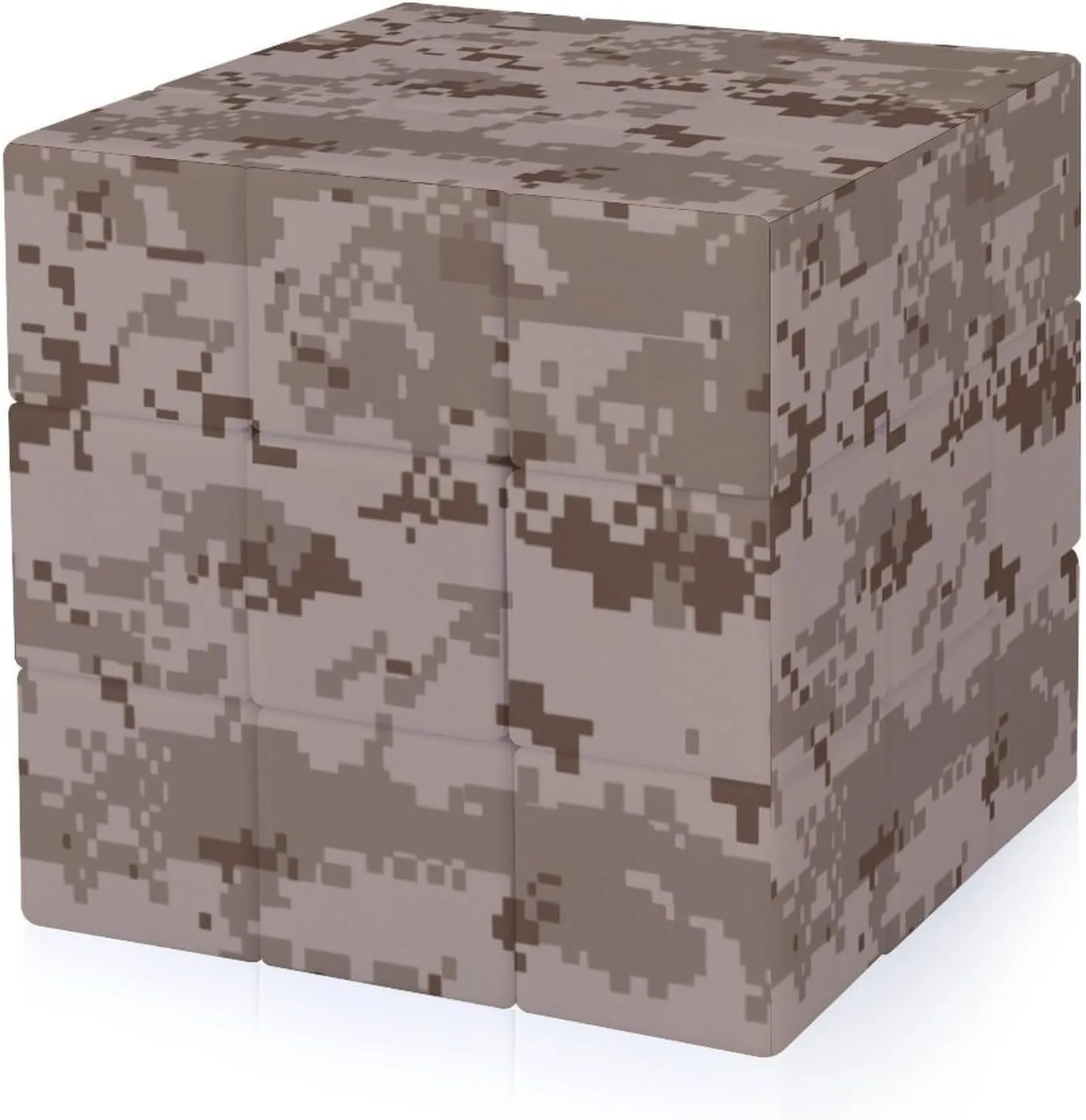 Red Camouflage Funny 3x3x3 Cube Smooth Lightweight Puzzle for Adult Graphic Printing Travel