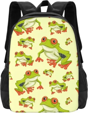 Red Eyed Tree Frog Lightweight Packable Backpack Travel Casual Large Capacity Daypack Foldable Backpack For Men Women