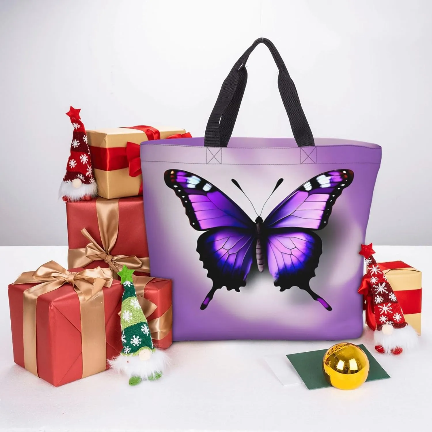 Red Eyes Tree Frogs Print Tote Bag Casual Shoulder Bag Handbag Reusable Shopping Travel Bag Gifts For Women