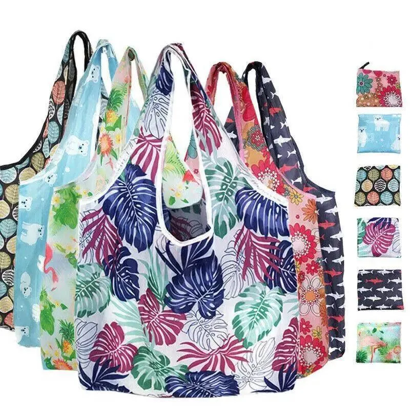Reusable Foldable Light Waterproof Shopping Bags Carry bag Grocery Big