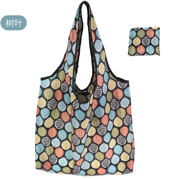 Reusable Foldable Shopping Bags - Large Size Eco-Friendly Totes, Heavy Duty & Washable