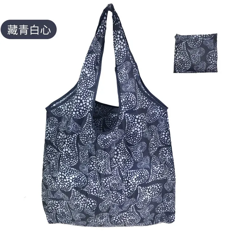 Reusable Foldable Shopping Bags - Large Size Eco-Friendly Totes, Heavy Duty & Washable