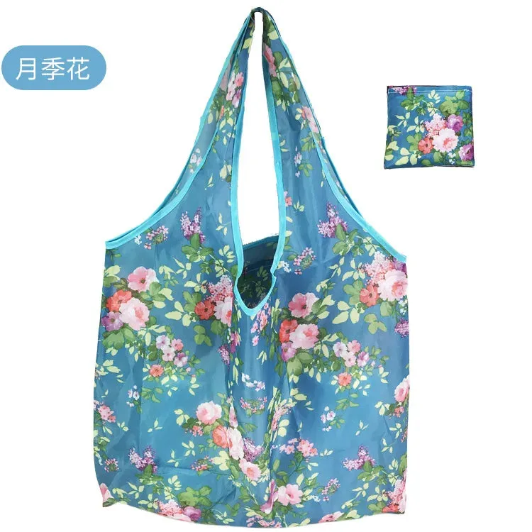 Reusable Foldable Shopping Bags - Large Size Eco-Friendly Totes, Heavy Duty & Washable