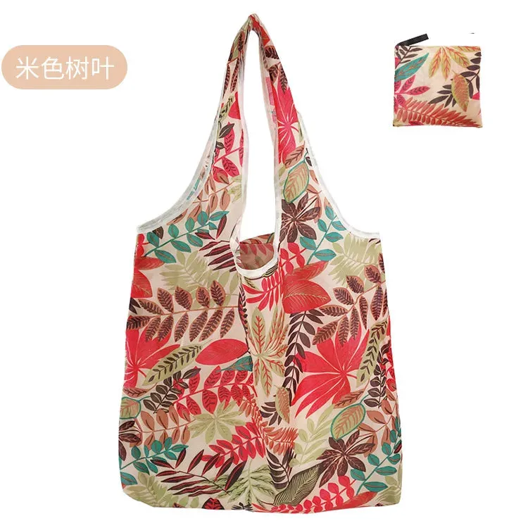 Reusable Foldable Shopping Bags - Large Size Eco-Friendly Totes, Heavy Duty & Washable