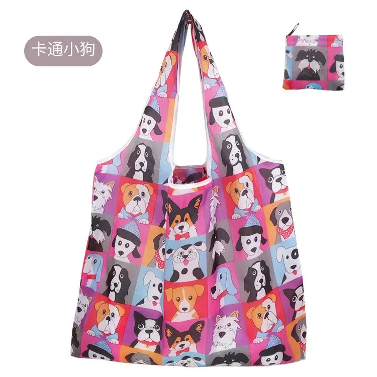 Reusable Foldable Shopping Bags - Large Size Eco-Friendly Totes, Heavy Duty & Washable