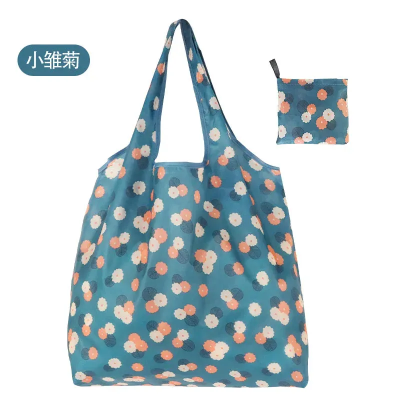 Reusable Foldable Shopping Bags - Large Size Eco-Friendly Totes, Heavy Duty & Washable