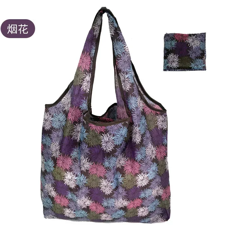 Reusable Foldable Shopping Bags - Large Size Eco-Friendly Totes, Heavy Duty & Washable