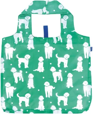 Reusable Grocery Bags - Washable, Foldable, Packable Tote, Large Handles, Heavy Duty, Zippered Top Pouch