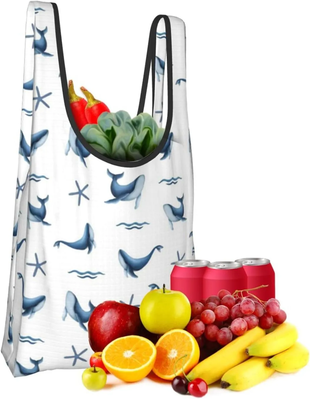 Reusable Grocery Shopping Bags Foldable, Suitble Shopping Holiday Trip, Mother's Day for Mom Cupcakes