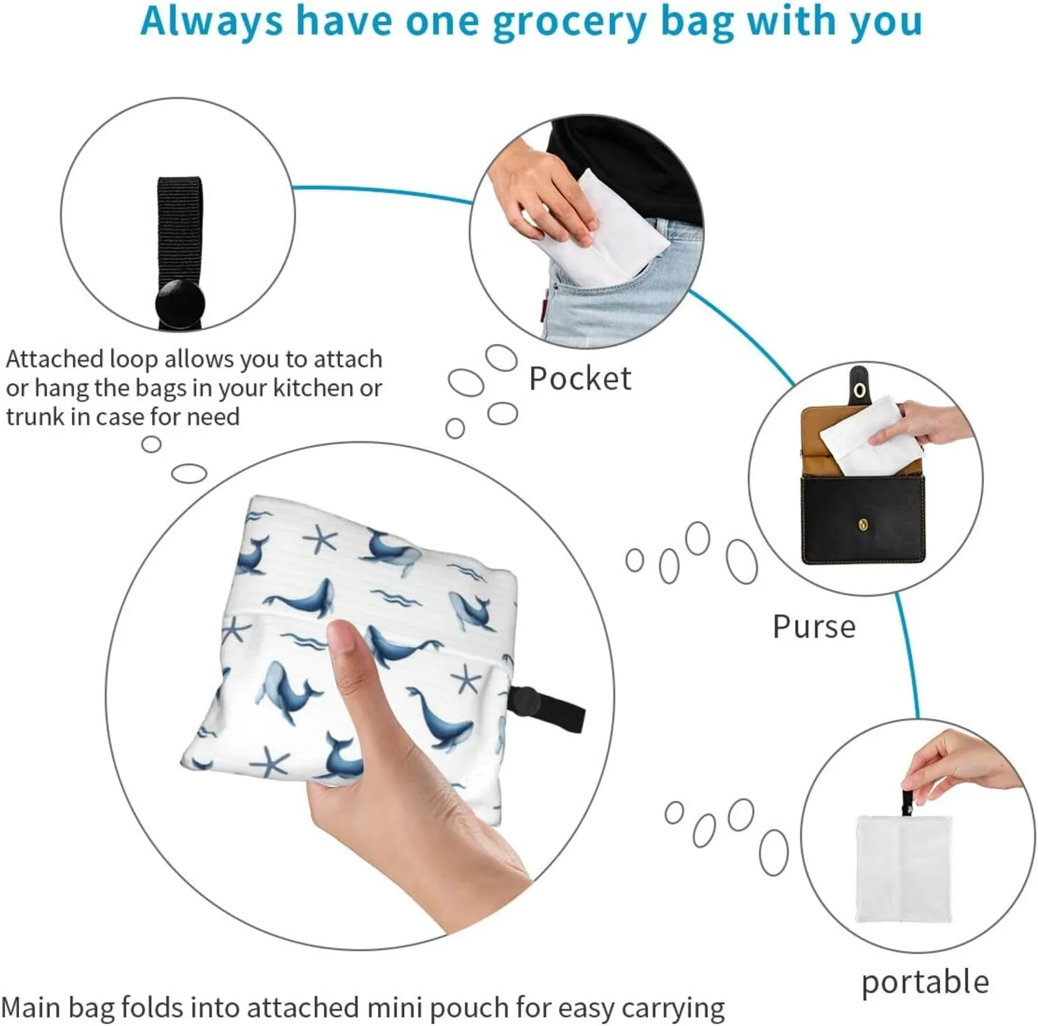 Reusable Grocery Shopping Bags Foldable, Suitble Shopping Holiday Trip, Mother's Day for Mom Cupcakes