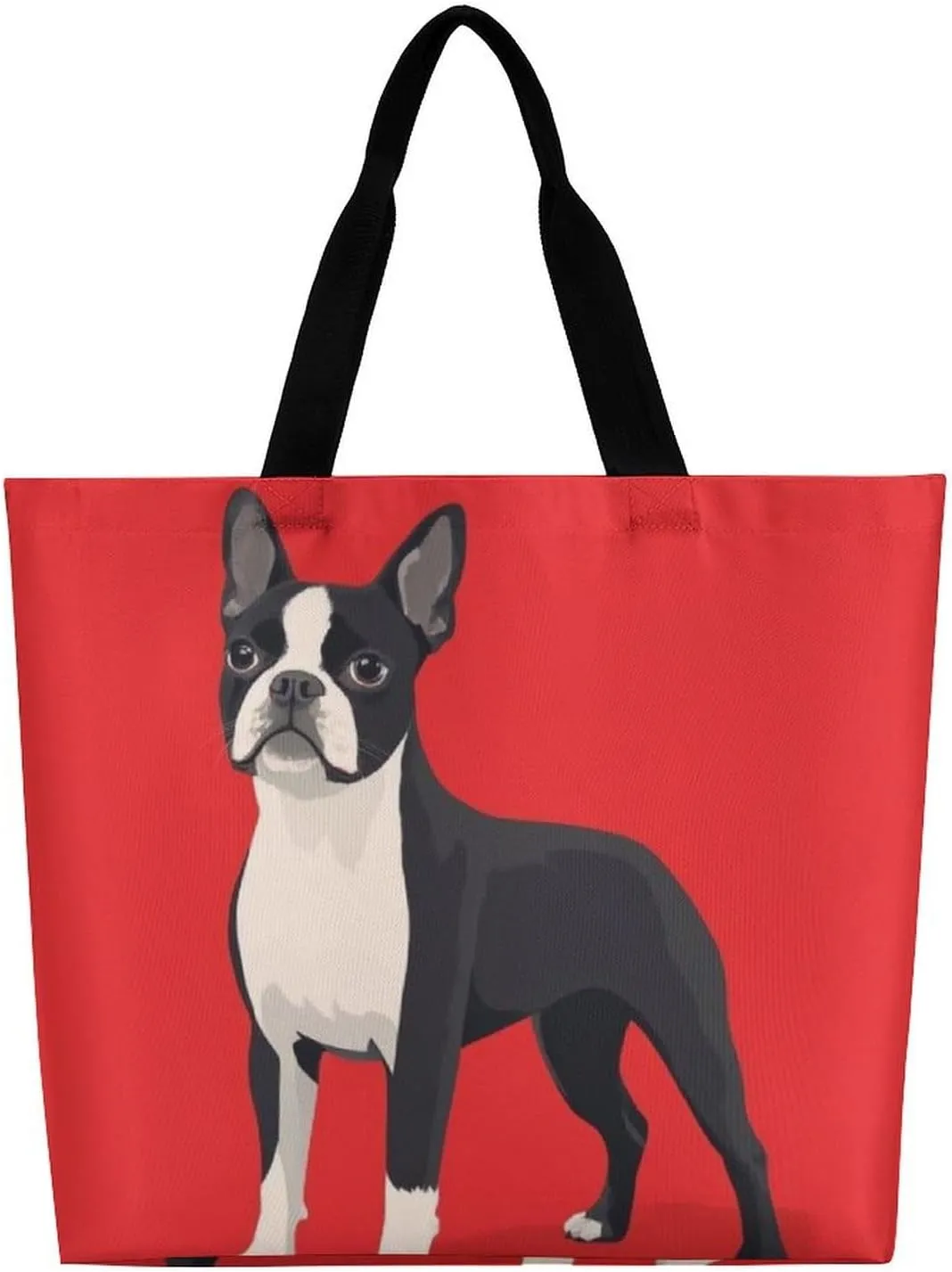 Reusable Shoulder Bag for Women, Portable Large Grocery Shopping Bags Casual Tote Bag