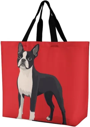Reusable Shoulder Bag for Women, Portable Large Grocery Shopping Bags Casual Tote Bag