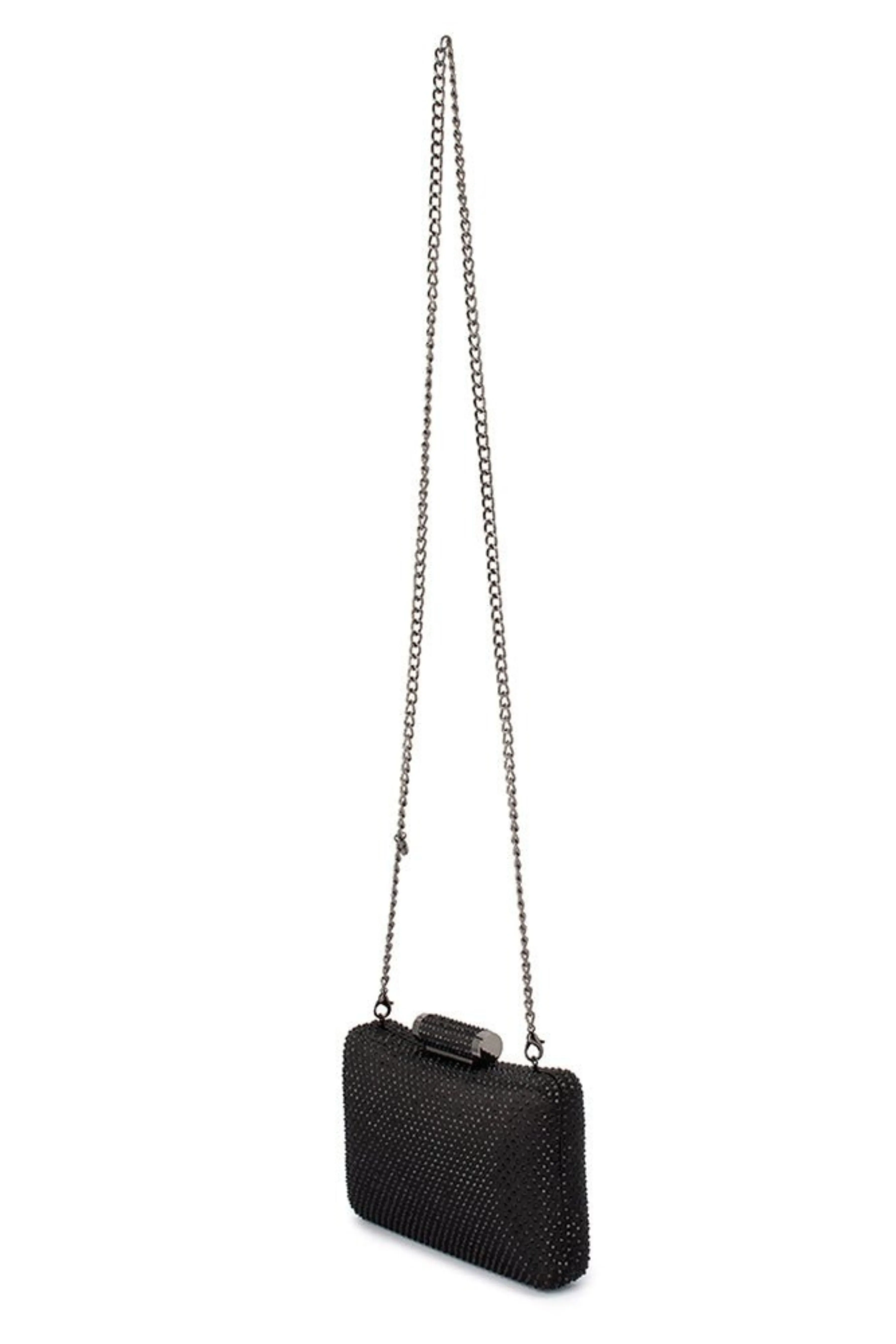 Rhianna Hot Fix Clutch - Black