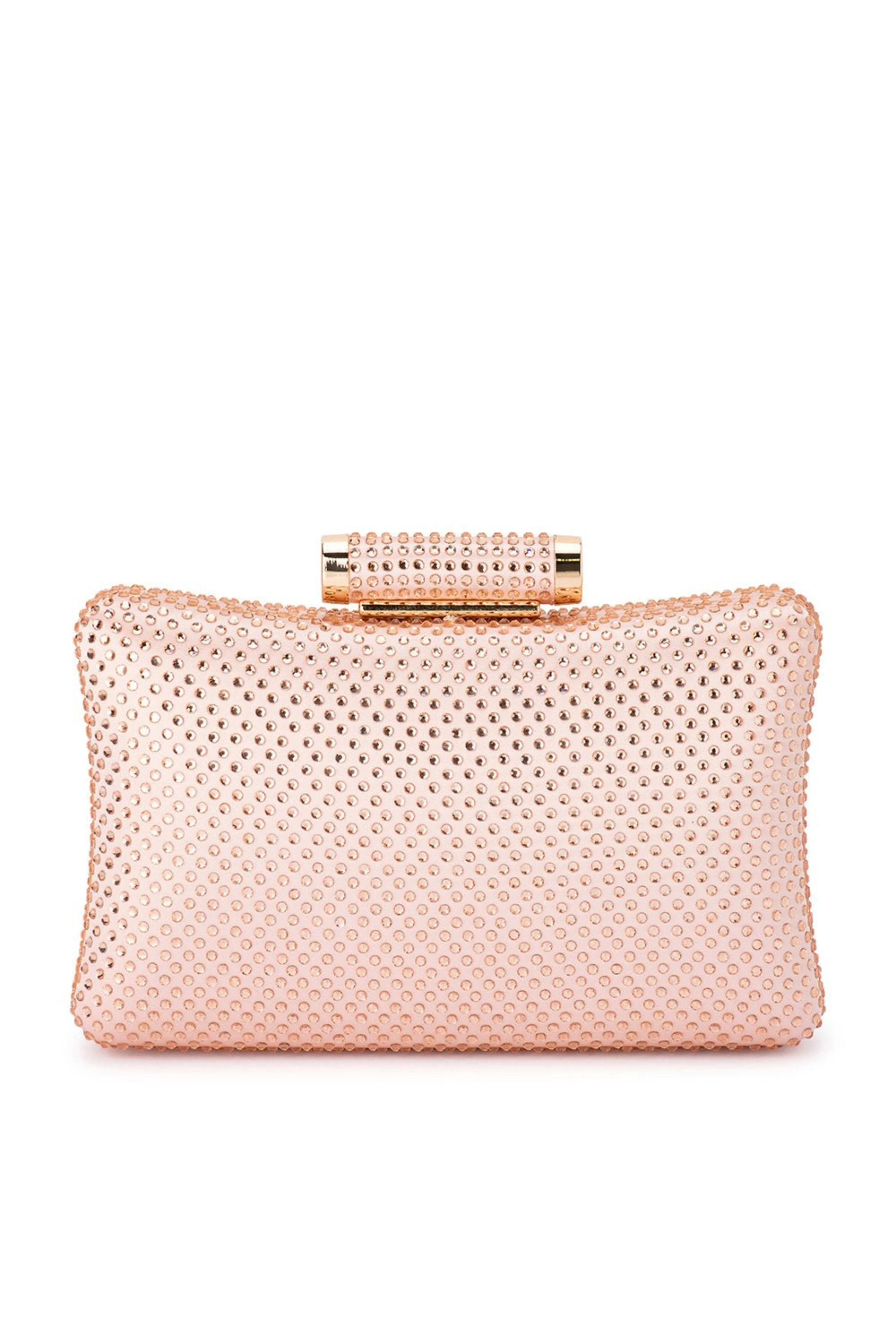 Rhianna Hot Fix Clutch - Blush