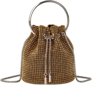 Rhinestone Evening Bag Bling Purse Sparkly Diamond Clutch Purse for Women Shoulder Handbag Cocktail Party Wedding Prom