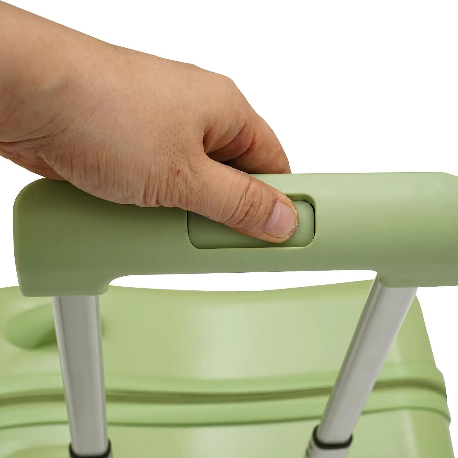 Ride on Suitcase for Kids, Kid's Ride-on Travel Suitcase with Wheels, Rolling Carry On Luggage with Lock for Girls and Boys, Children's Ttrolley Rider Ride-on Luggage Case (Olive Green)