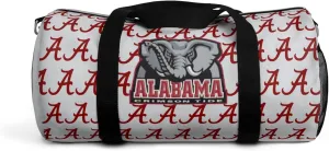 Roll Tide Football Duffel Bag - Crimson Tide Sports Gym Travel Carry On Overnight Weekend, College Tailgate Fan Gift