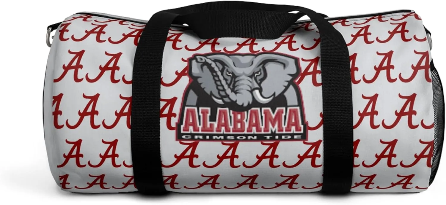 Roll Tide Football Duffel Bag - Crimson Tide Sports Gym Travel Carry On Overnight Weekend, College Tailgate Fan Gift