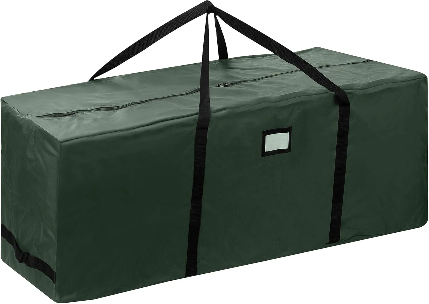 Rolling Christmas Tree Storage Bag- For 12 FT Artificial Trees-Green Canvas Duffel with Wheels-Protects Holiday Decorations & Inflatables by Elf Stor