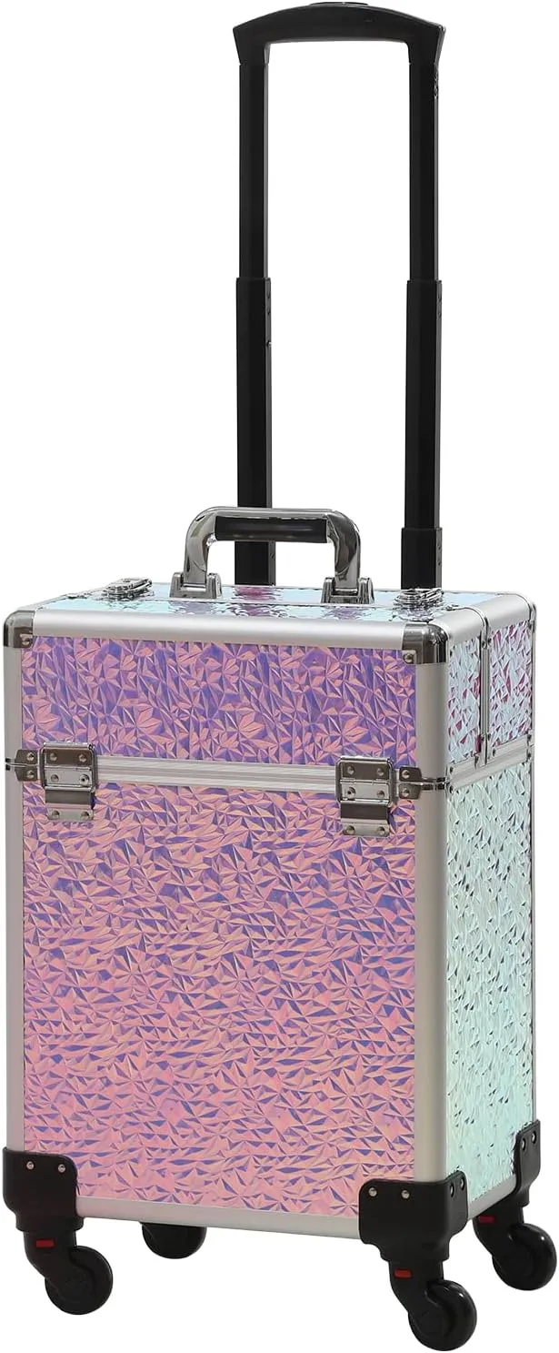 Rolling Makeup Cart with Wheels for Cosmetics Storage (Colorful)