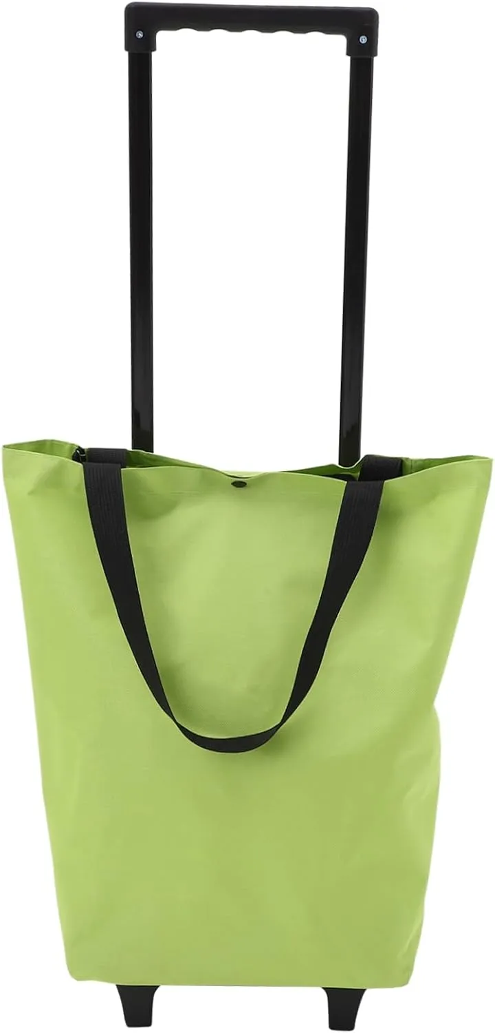 Rolling Shopping Bag Oxford Cloth Shopping Bag on Wheels Plastic Pu Shopping Cart for Groceries Tote Bags