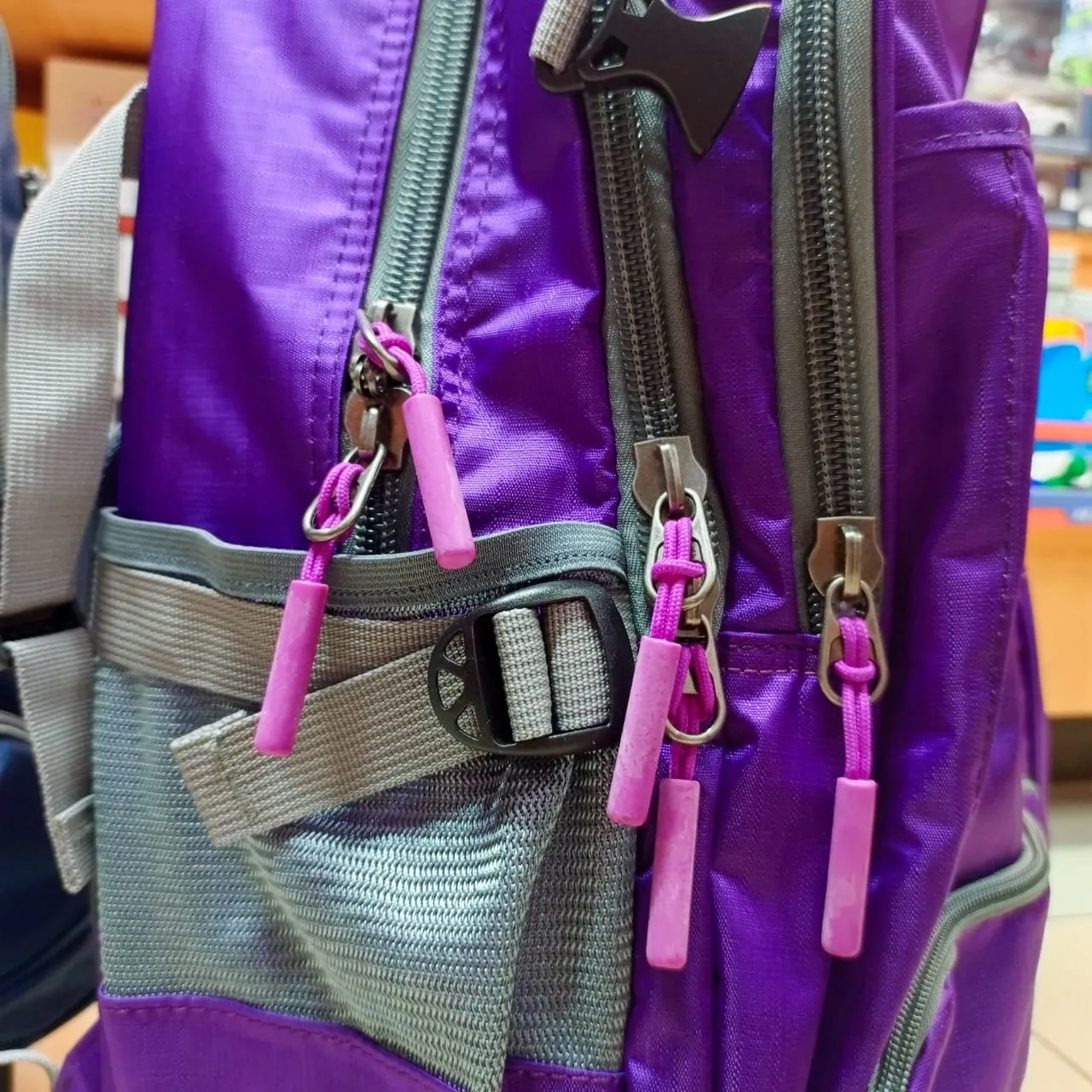 Royal Mountain Brand Trolley Bag for School & Travel - Durable Rolling Backpack | Purple (2168-18)