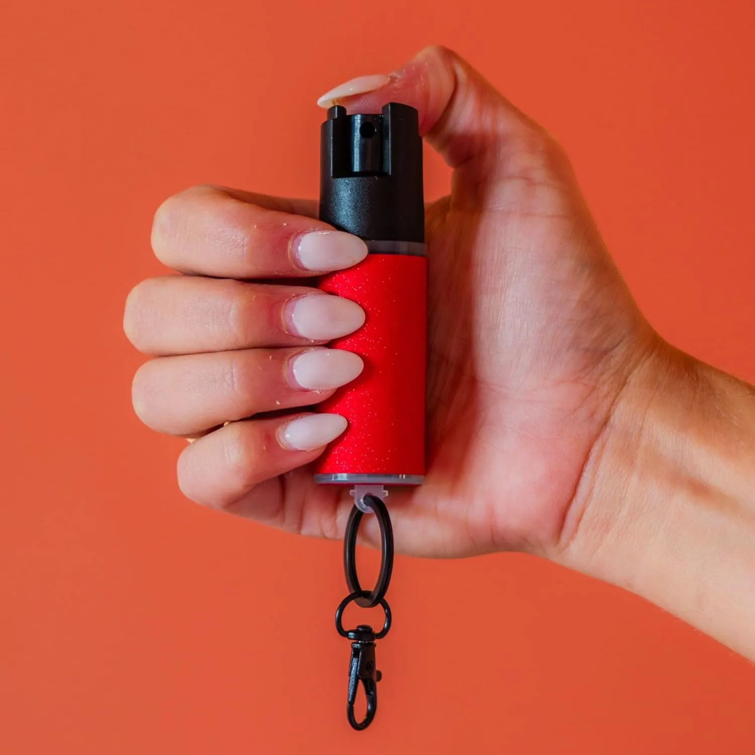 Safely Pepper Spray for Women – Keychain Self-Defense Spray, Max Strength Formula with Marking Dye, Safety Lock, Portable & Long Lasting with Glow Variant
