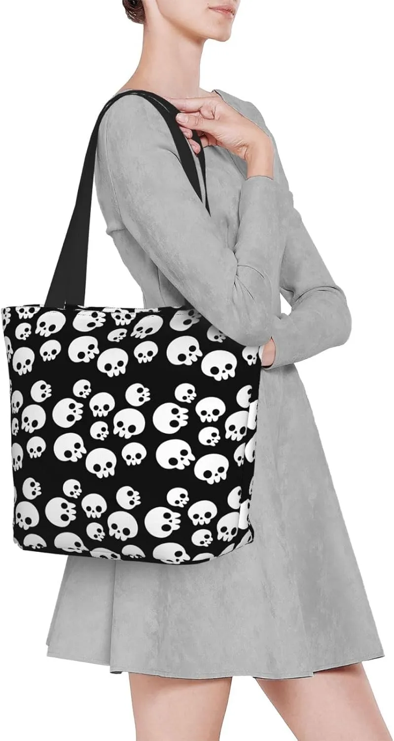 Sage Polka Dots Tote Bag Women Reusable Shopping Bags Shoulder Bag Portable Storage HandBags