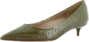 Sam Edelman Franci Women's Heels Olive Snake Print Size 8 M