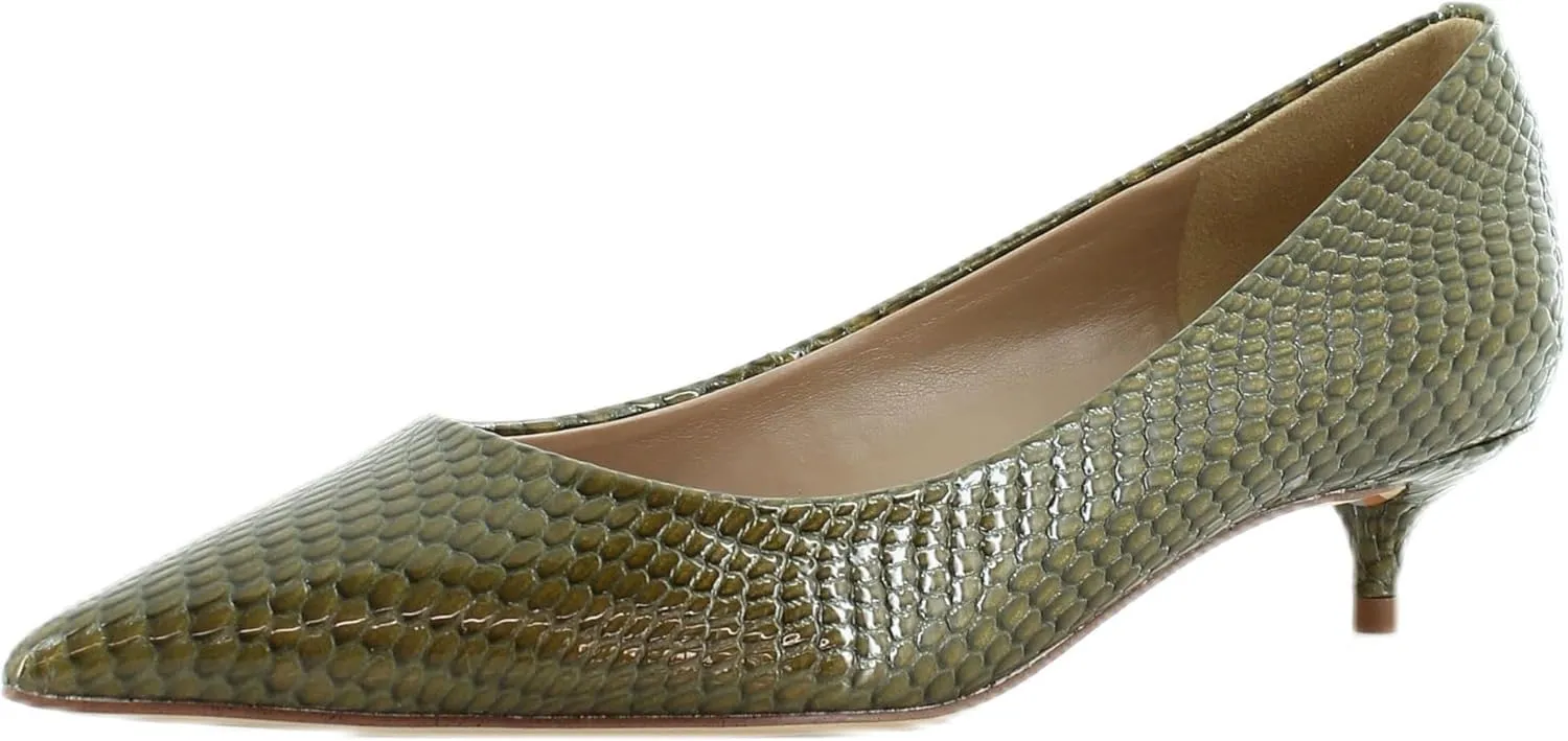 Sam Edelman Franci Women's Heels Olive Snake Print Size 8 M