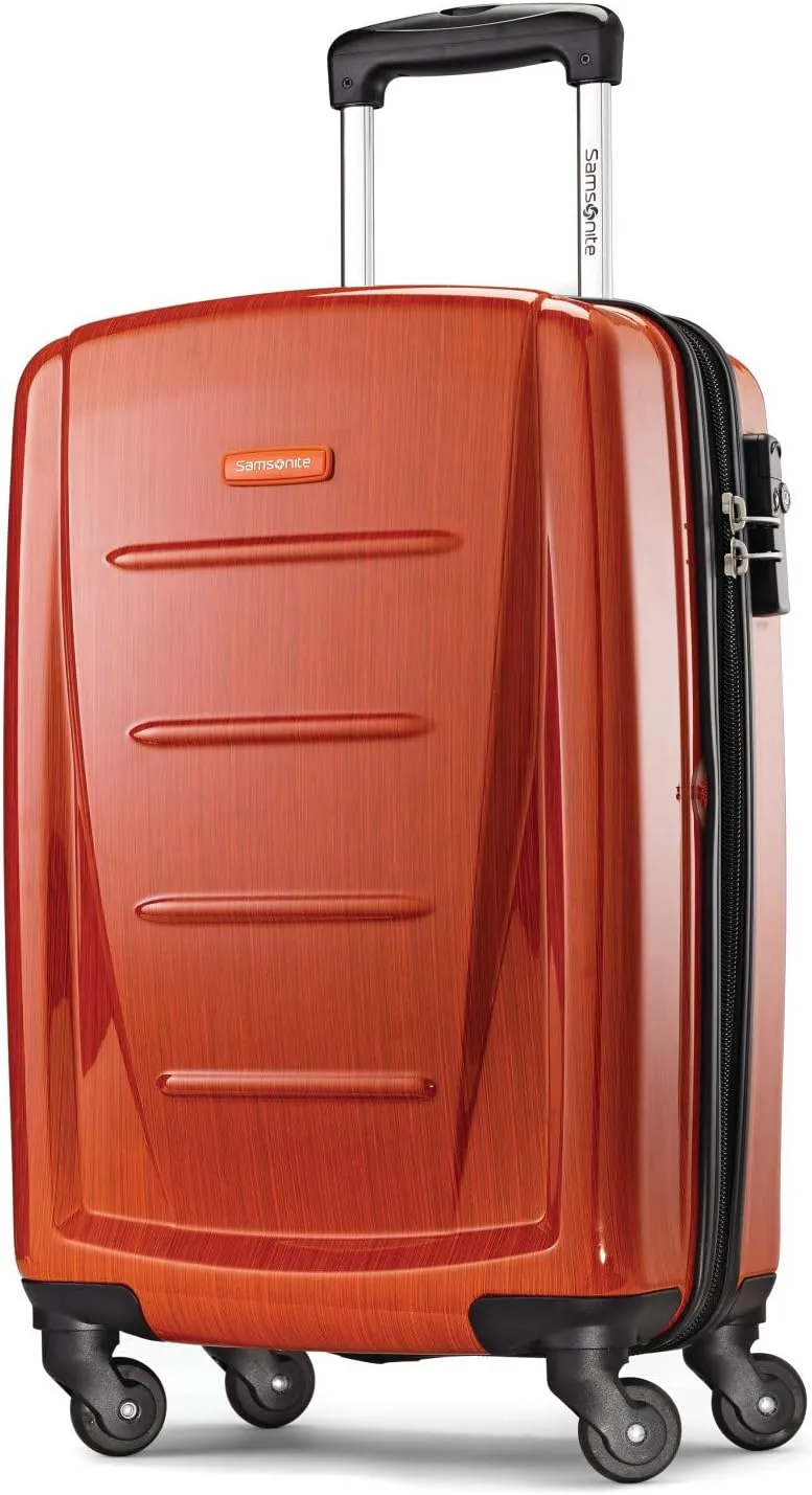 Samsonite Winfield 2 Hardside Expandable Luggage with Spinner Wheels, Orange, Carry-On 20-Inch