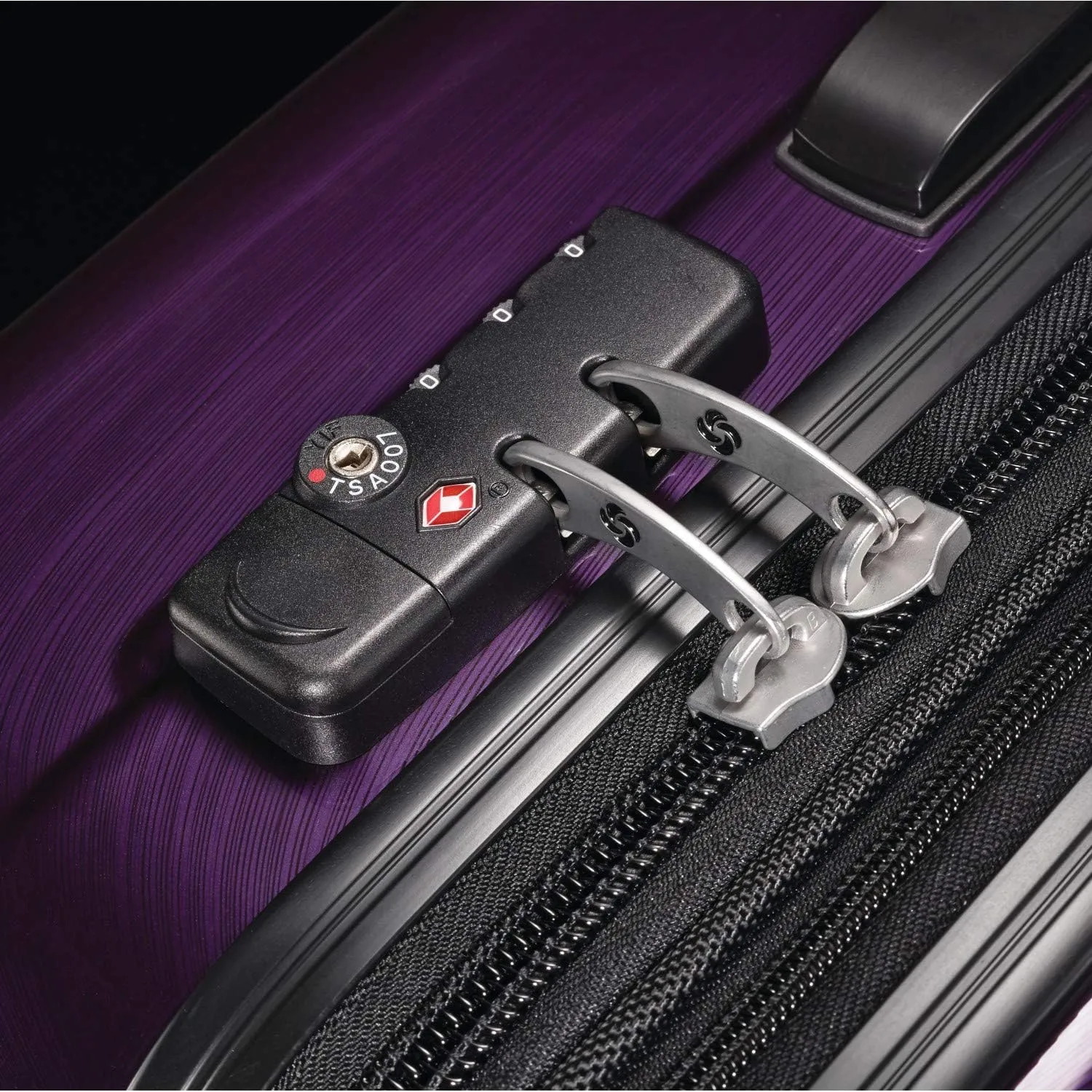 Samsonite Winfield 2 Hardside Expandable Luggage with Spinner Wheels, Purple, Carry-On 20-Inch