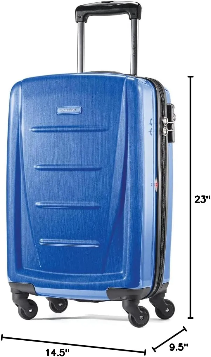 Samsonite Winfield 2 Hardside Luggage with Spinner Wheels, Carry-On 20-Inch, Nordic Blue