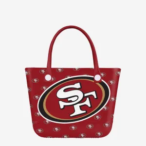 San Francisco 49ers Big Logo Mini Print Tailgate Tote Bag