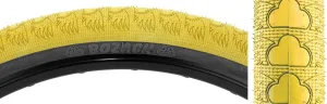 SE Bikes Bozack 24x2.4 Street Park Wheelie BMX Freestyle Front Back Tire Pair (Yellow)