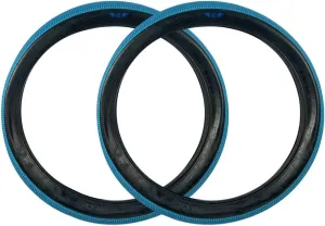 SE Bikes Speedster Beast Mode 27.5 x 3.0 OEM BMX Durable Wire Bead Replacement Dirt Street Bike Tire Bundle (Blue)