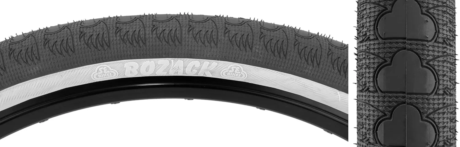 SE-Racing SE Bikes Bozack 29 X 2.4 Street Park Wheelie BMX Freestyle Black White Bike Tire