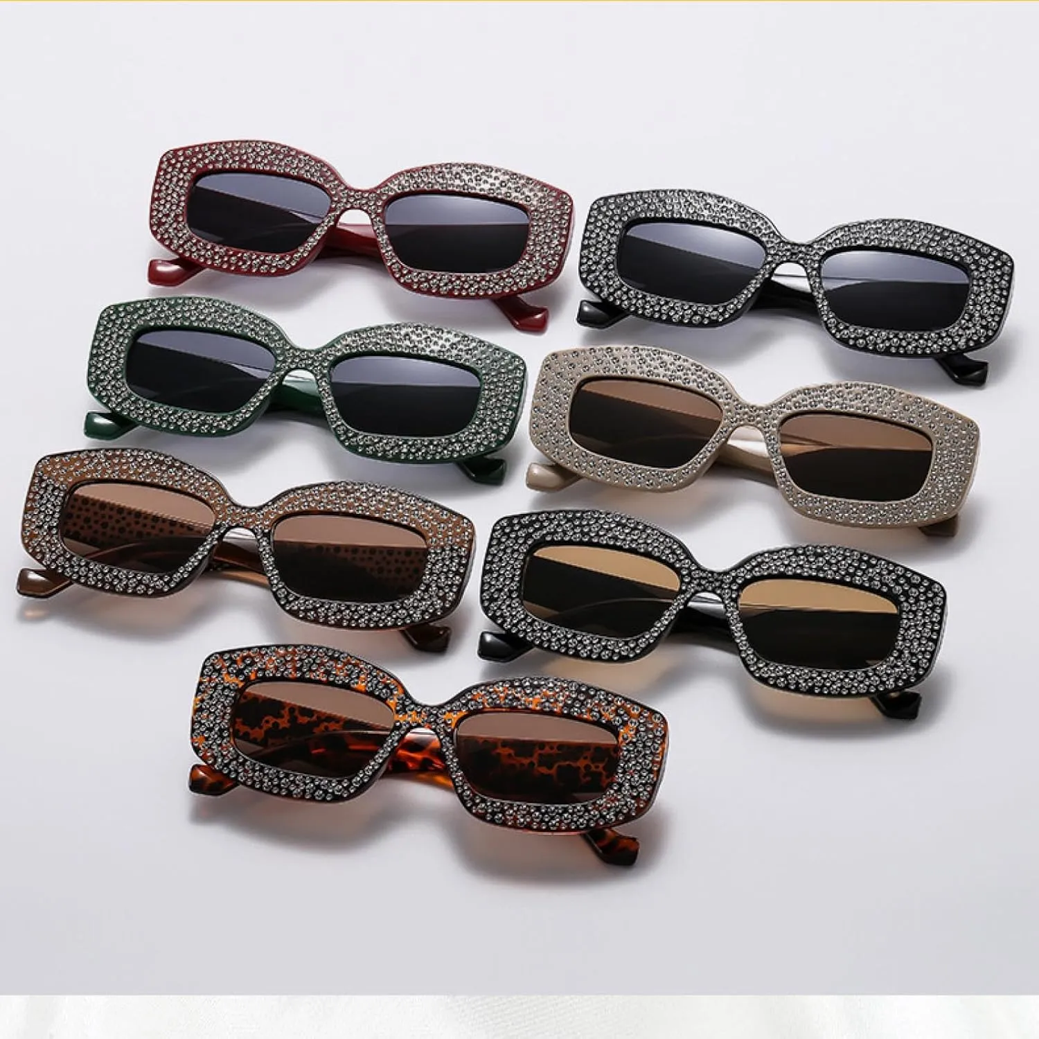 Senior Luxury Trend Sequin Decoration Sunglasses Women Men Fashion Outdoors Street Photography Sunglasses Uv400