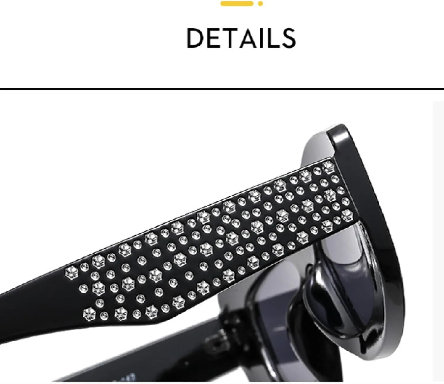 Senior Luxury Trend Sequin Decoration Sunglasses Women Men Fashion Outdoors Street Photography Sunglasses Uv400