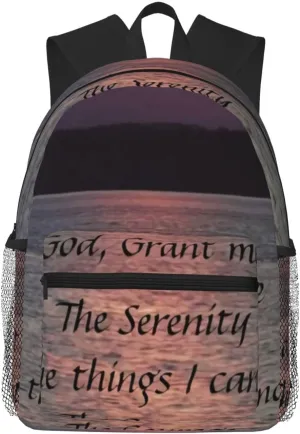 Serenity Prayer (1) Lightweight Packable Backpack Travel Casual Hiking Daypack Foldable Backpack For Men Women
