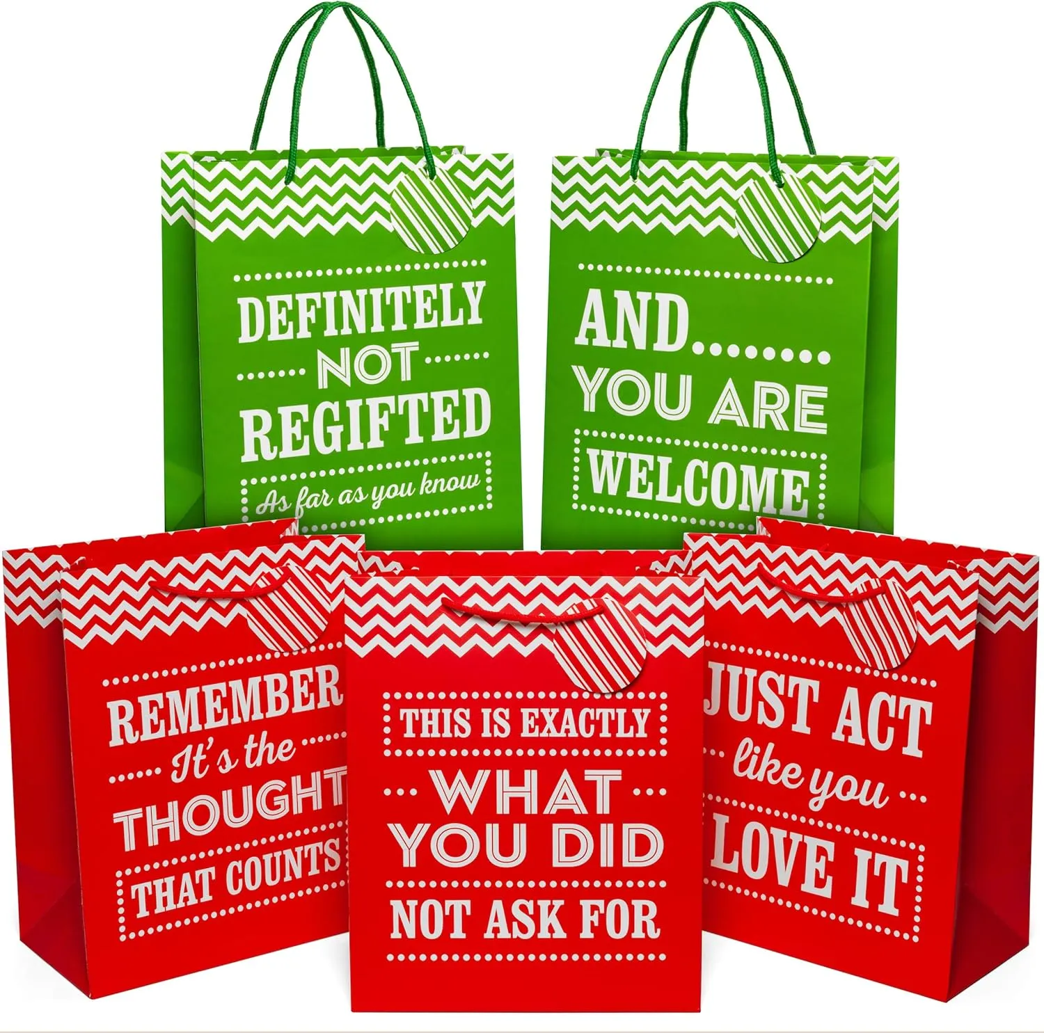 Seymour Butz Large 13" Gift Bags - Pack of 5 - Funny Gift Wrap