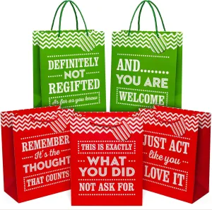 Seymour Butz Large 13" Gift Bags - Pack of 5 - Funny Gift Wrap