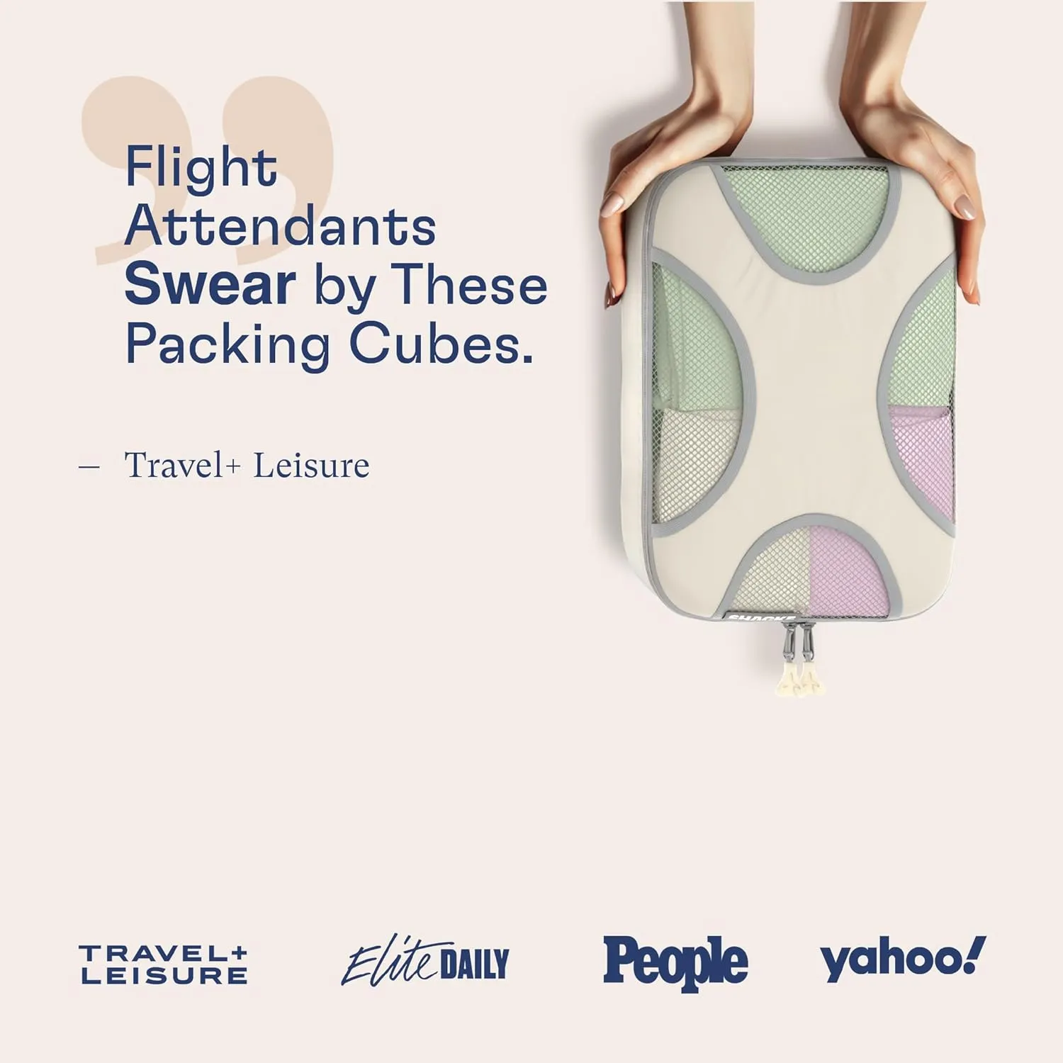 Shacke 6 Set Packing Cubes for Travel Lightweight Luggage Organizer