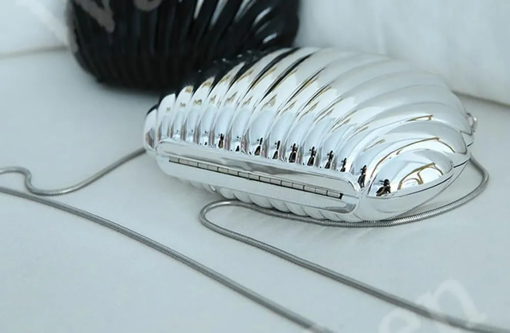 Shell-Shaped Evening Bags for Women Acrylic Handbags for Women Clutch and Purse Satchel Shoulder Bag for Party Wedding