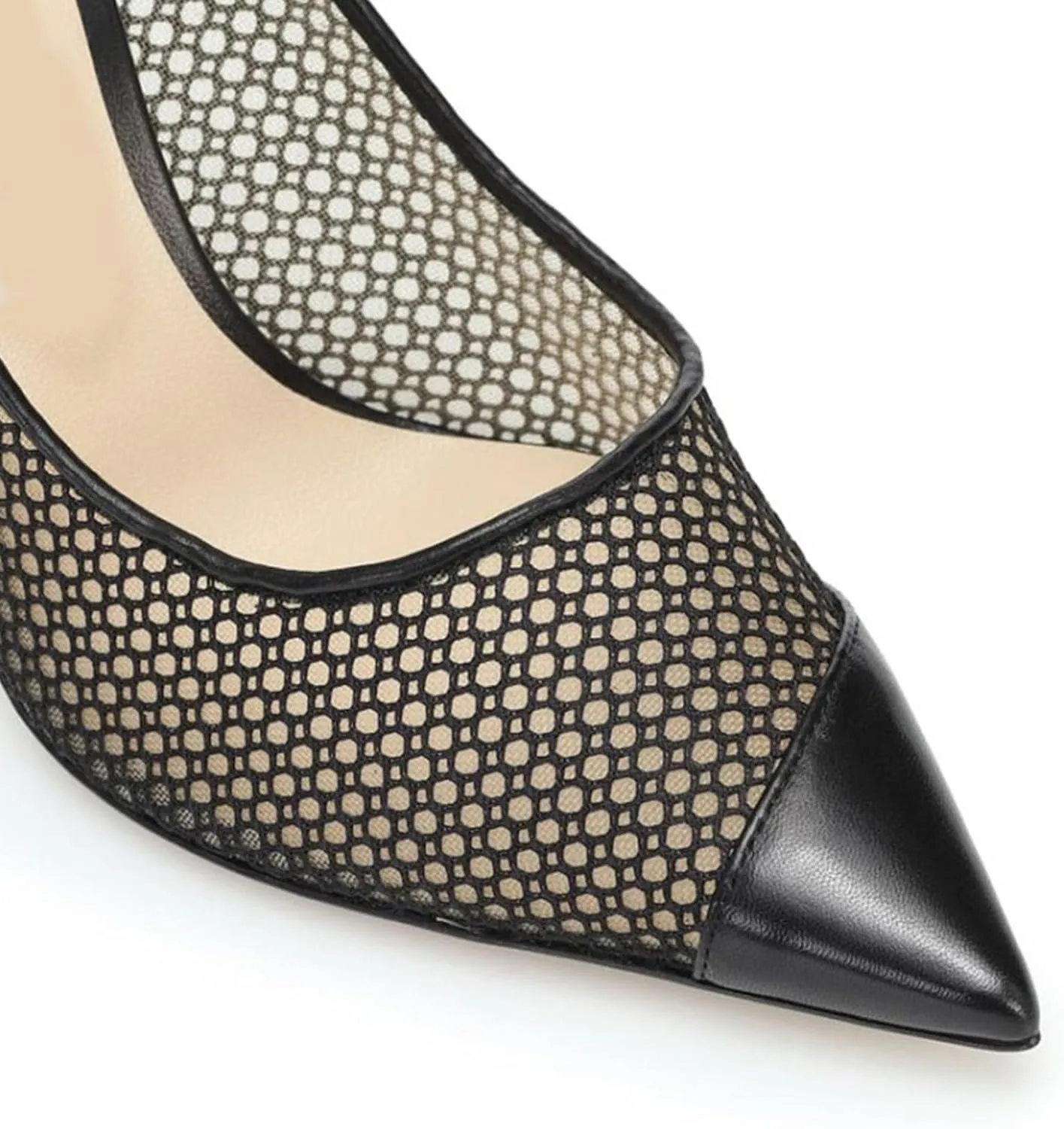 SHEMEE Sexy Pointy Toe Mesh Cutout Bridal Shoes Stiletto High Heels Wedding Pumps Elegant Court Party Dress Shoe