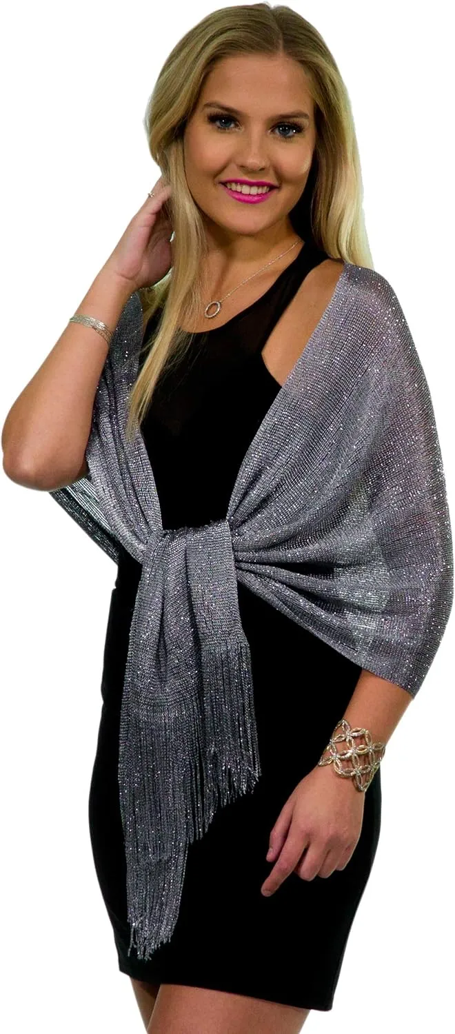 ShineGlitz Shawl and Wrap for Evening Dresses, Women's Dressy Evening Wear
