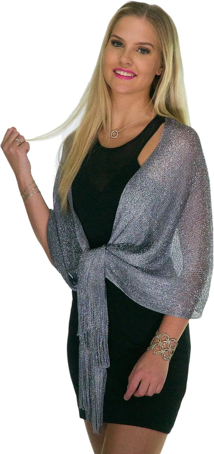 ShineGlitz Shawl and Wrap for Evening Dresses, Women's Dressy Evening Wear