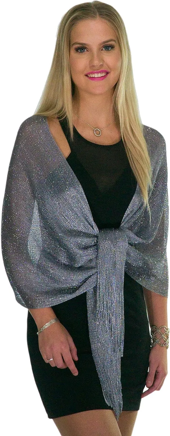 ShineGlitz Shawl and Wrap for Evening Dresses, Women's Dressy Evening Wear