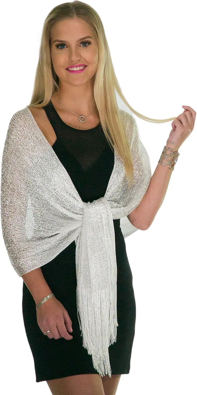 ShineGlitz Shawl and Wrap for Evening Dresses, Women's Dressy Evening Wear